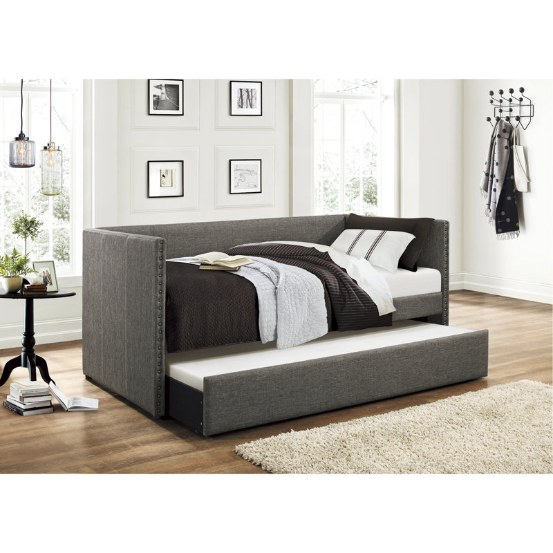 Méridienne grise rembourrée 1pc, Gris