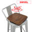 Ensemble de 4 tabourets de bar et de comptoir pivotants Tauber-1093539026-1093539027