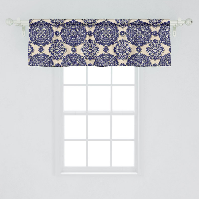 Ensemble de 2 cantonnières Ambesonne Mandala Med Exical Revival 51618, 54'' W x 18'' L