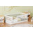 Wood Wood Floor Bed Frame with Fence-262706753