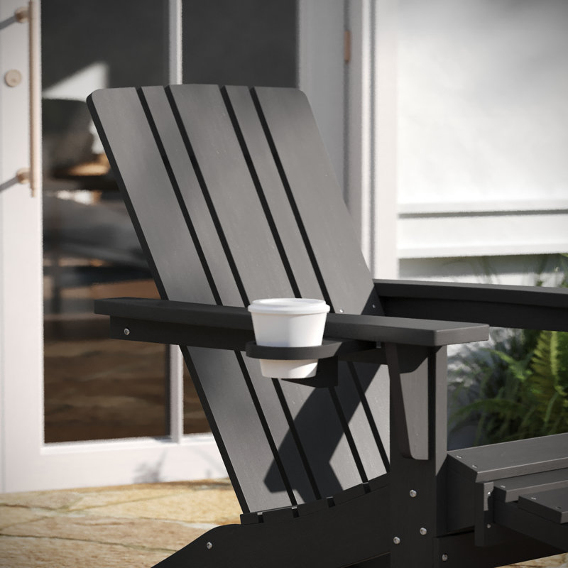 Chaise Adirondack en plastique, gris