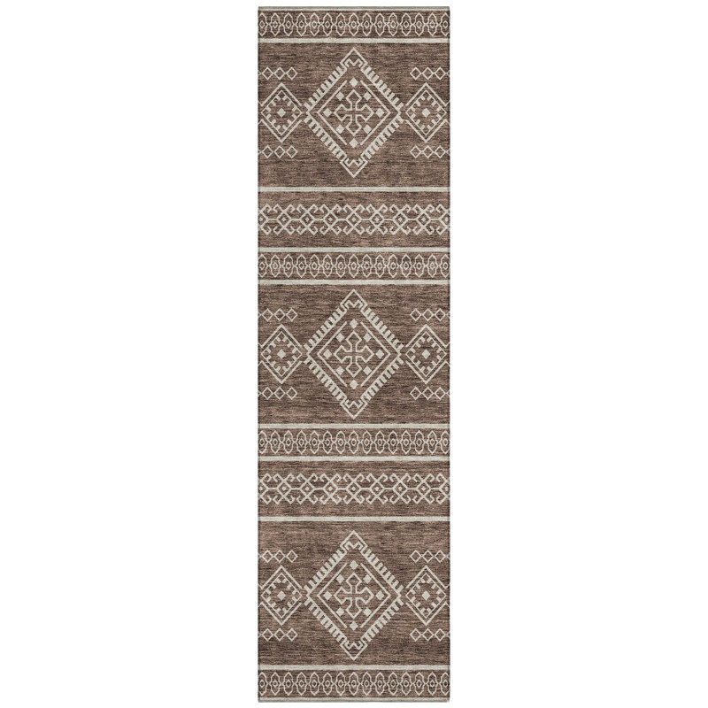 Washable Southwestern Indoor Rug, Runner 2'3" x 7'6"
