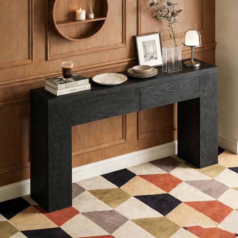 Table de canapé, table de couloir, Noir