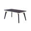 Paulus 4 Person Dining set - a Rectangular Extendable Dining Table with Metal Legs and a Set of 4 Quilted Ring Knocker Velvet Dining Chairs for Dining Room - Modern Dining Table Set-207554215-207554208