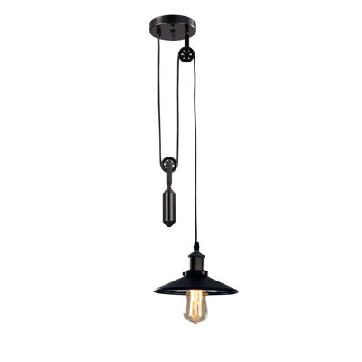 Luminaire suspendu 1 lumière 1 corde