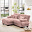 Canapé 2 places avec repose-pieds Chenille-1623384575-1630461309