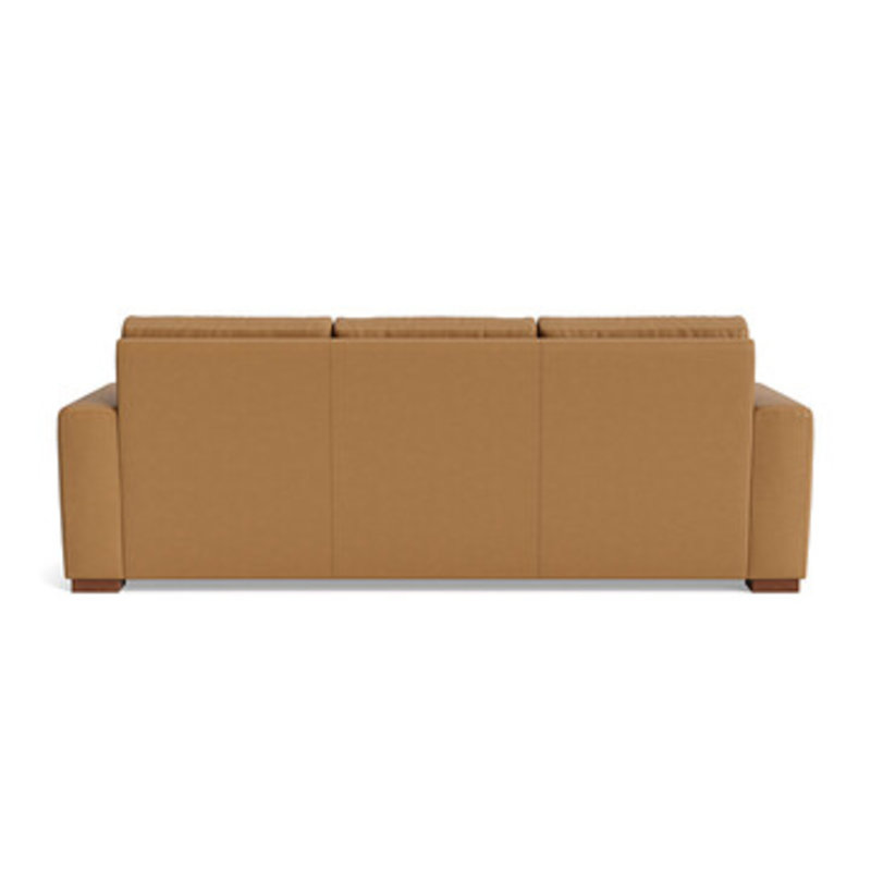 Couch Potato Leather Sofa (95"), Leather - Butterscotch