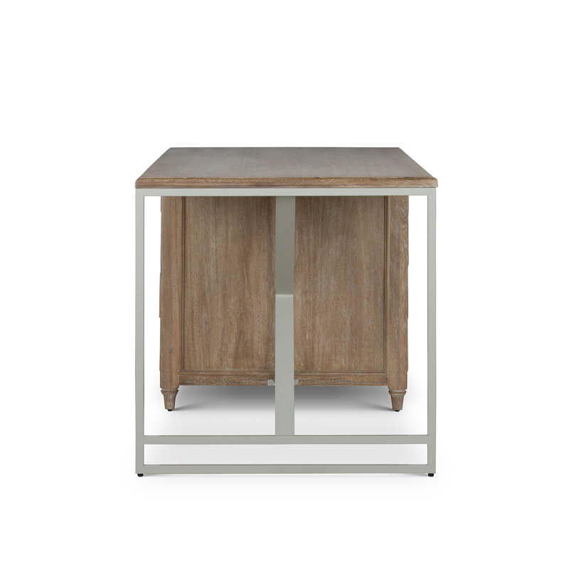 Studio Partners Desk, Whitewash, Driftwood