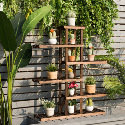 Havisham Solid Wood Plant Stand 6 Tier