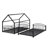 Metal House Bunk Bed With Slide-1586440371