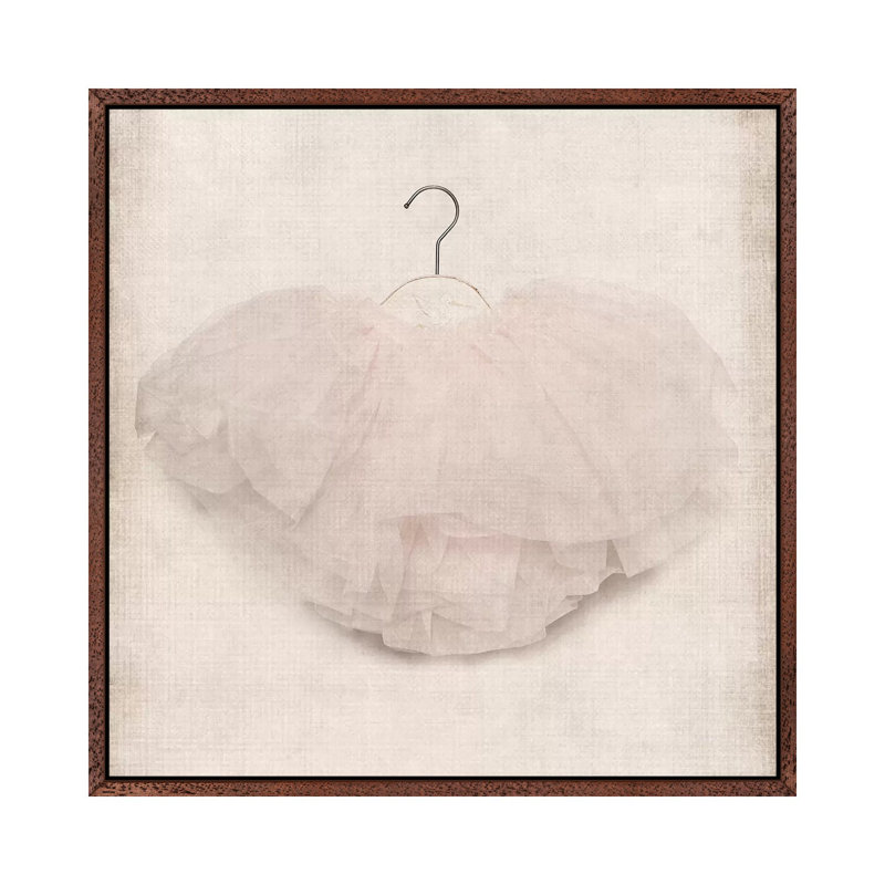 Tutu Vert - Print on Canvas, 45.72 cm H x 45.72 cm W, Classic Brown Wood Framed
