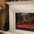 Beige Solid Wood Electric Fireplace