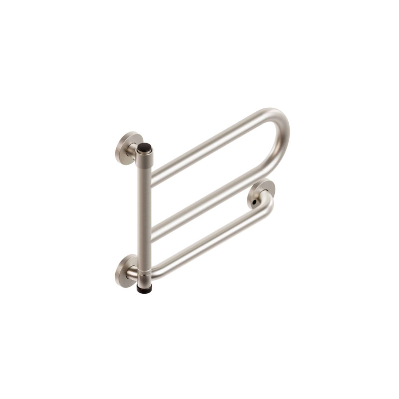 Barre d'appui pivotante de 17,5 po DependaBar, Nickel brossé