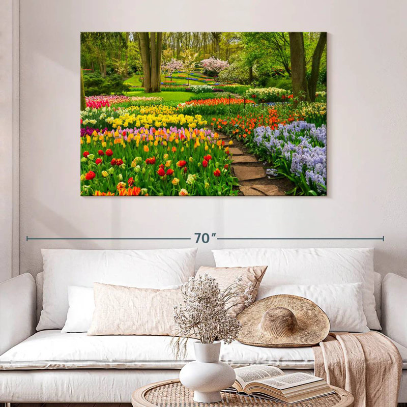 Fleurs de tulipes Harnek Spring, H 32 po x l 48 po