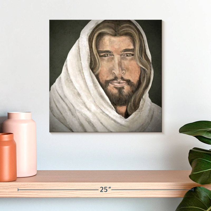 Leisha Jesus Portrait, 16" H x 16" W