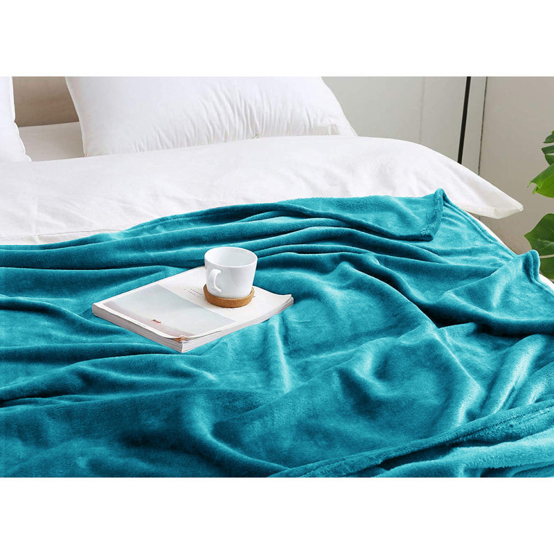 Papillon Throw Blanket, W200cm x L240cm, Teal