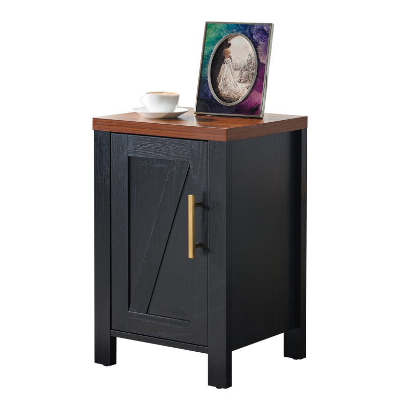Table de bout en MDF Michaella, Noyer