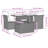 Vidaxl Garden Sofa Set PE Rattan Medium Modular Garden Sofa Set