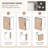 71" Tall Pantry Cabinet Freestanding Kitchen Cabinet