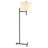 Ladon 58'' Black Swing Arm Floor Lamp