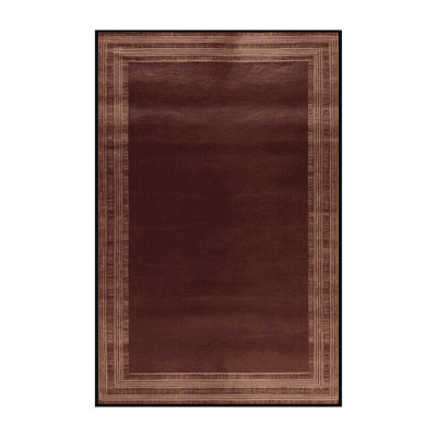 Tapis noir uni lavable à la machine