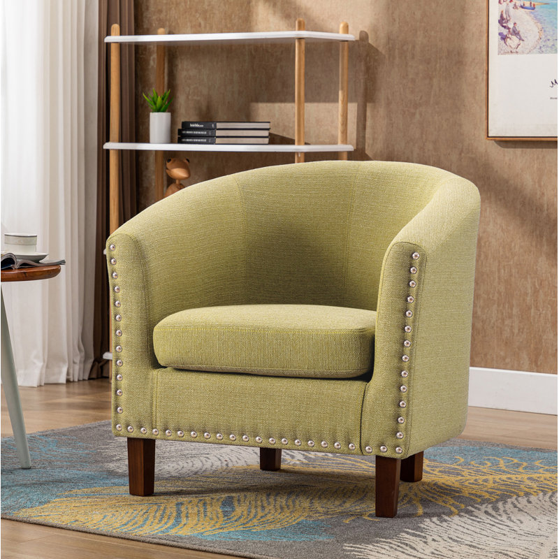 Fauteuil d'appoint Arthenia, Mélange de polyester vert