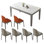 Simple modern rectangle dining table sets