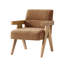 Fauteuil d'appoint Mid-Century moderne avec accoudoirs courbés Donohoe-971909898