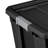 Sterilite Rugged Industrial Stackable Storage Tote w/ Lid, Black