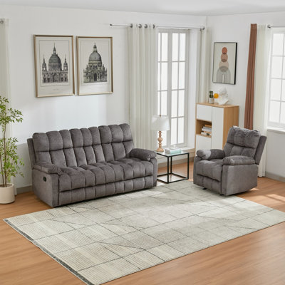 4 Seater Fabric Settee