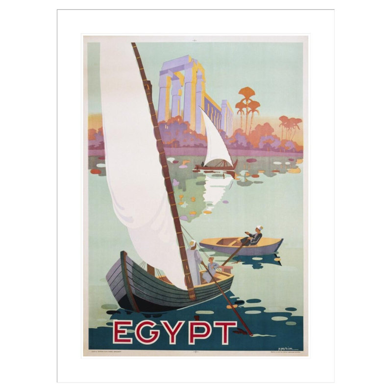 Egypt Poster by H. Hashim -Framed Giclee Print, 41.5" H x 31.36" W