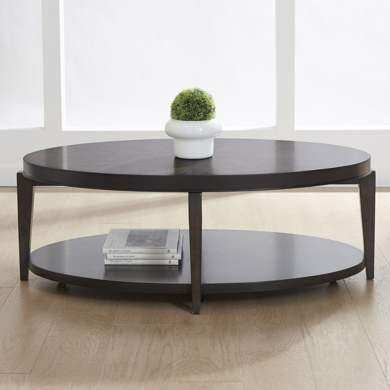  Table basse Mcdougald avec pieds et roulettes effilés
