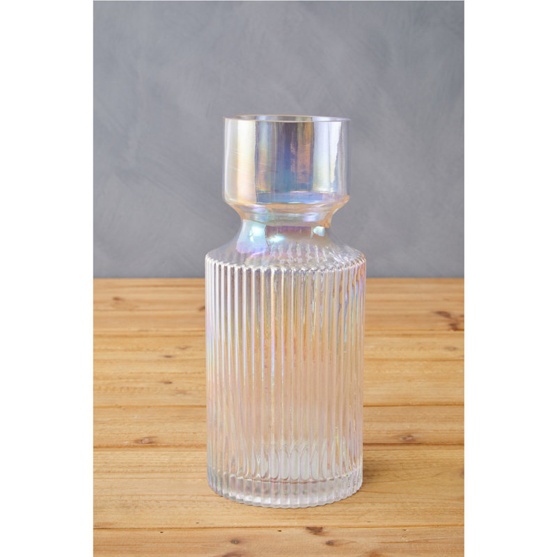 Aviree Handmade Glass Table Vase, 25cm H x 11cm W x 11cm D