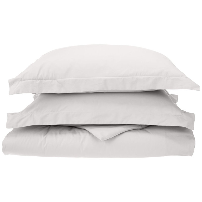 Modern & Contemporary Duvet Cover, White, King / California King