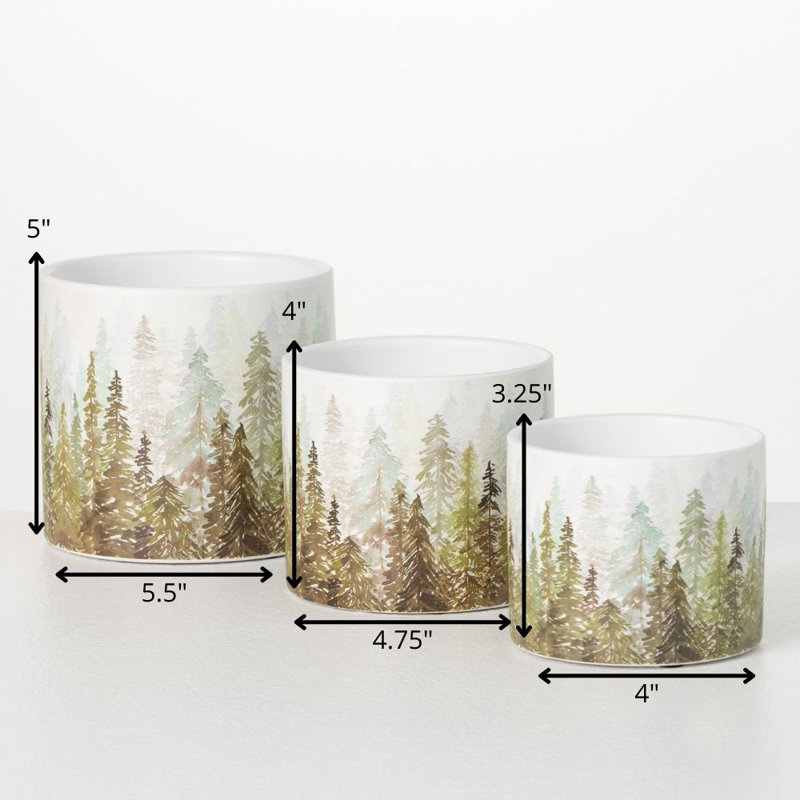 Ensemble de pots à fleurs 3 pièces