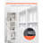 Shower Niche, 16 x 24 inch + 16 x 24 inch Recessed Wall Niche with Movable Shelf, 4 inch Thick Modern Soap&Shampoo Storage Organizer,Square Corners,Sealed Waterproof,Black for Bathroom Shower