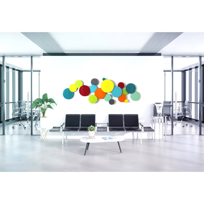 Jubilance Glass And Metal Wall Sculpture