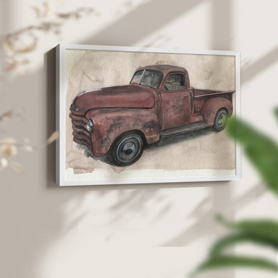Antique Pickup I - Reproduction encadrée - Restickable