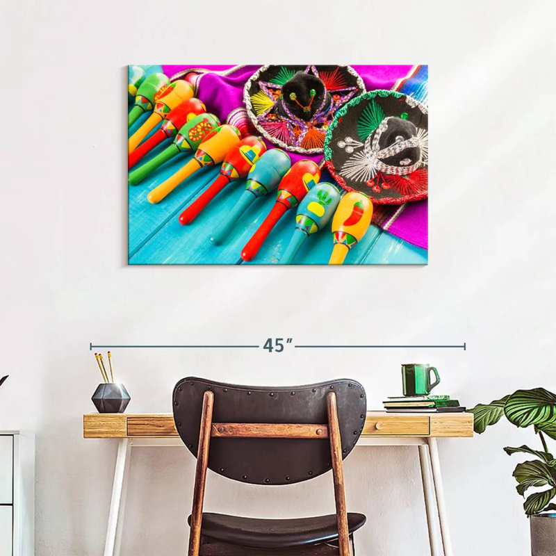 Maracas de la fête mexicaine Lelend, H 24 po x l 36 po