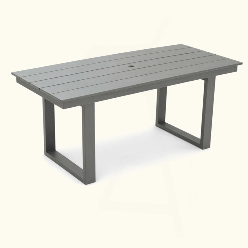 Table de salle à manger et de réunion extérieure, Gris