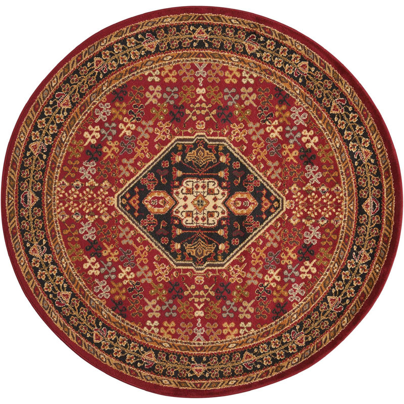 Demartino Oriental Indoor Rug, Round 5'3"