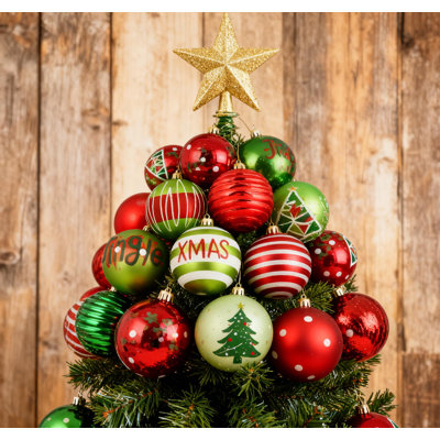 20 PCS 2.3" Christmas Baubles, Shatterproof Design
