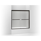 Gradient 59.63" W x 58.06" H Double Sliding Bath Door with CleanCoat® Technology