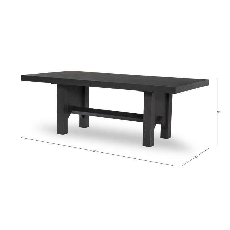 Appleton Dining Table, Charred Oak