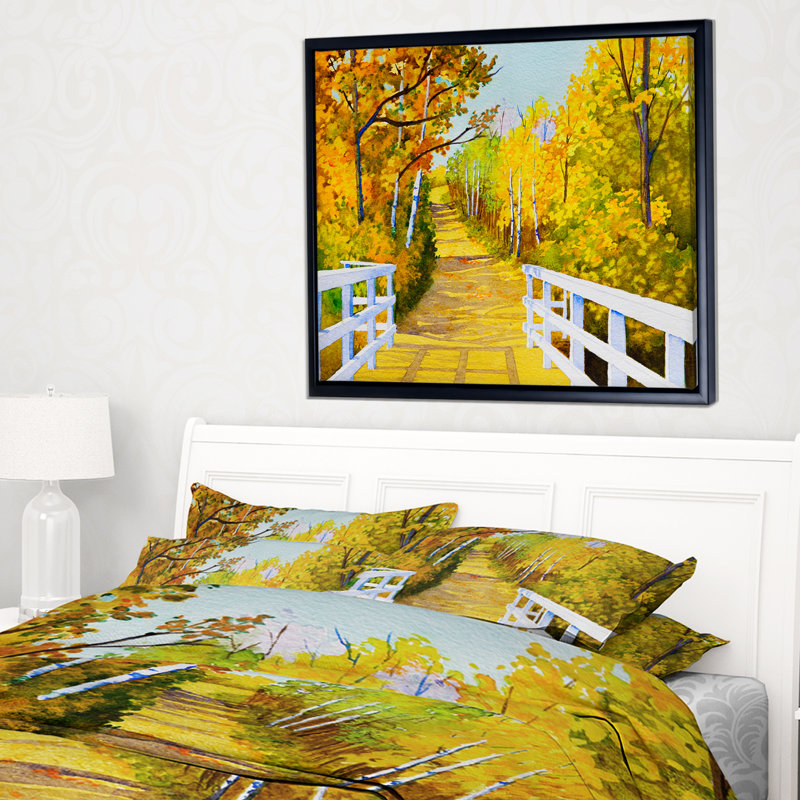 « parkland traces », reproduction d’impression sur toile tendue encadrée, H 16 po x l 32 po x P 1 po