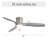 Shandi 52" 3 Blades Modern Intelligence flush mount ceiling fan with LED Lights,Remote Control