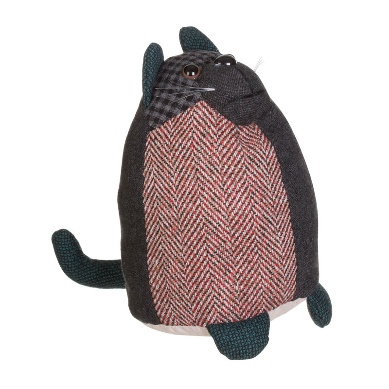 Anthracite Ridge Large Cat Floor Fixed Door Stop