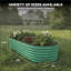 Oval Raised Garden Bed - 0.6mm Galvanized Steel Planter Box with Open-Bottom Design, Effortless Tool-Free Assembly Elevated Planter Box for Indoor/Outdoor Vegetables Weatherproof Outdoor Garden Kit-1153884047-1153884090
