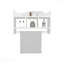 Tablette murale avec barre à serviettes, rangement compact avec une tablette supérieure large, trois tablettes centrales Comapct et porte-serviettes pour organisateur de salle de bain, blanc