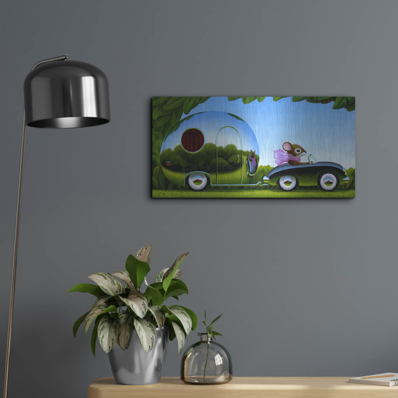 Latitude Tour® «Touring» par Chris Miles, art mural en métal